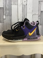 Nike Lebron Witness 7 Basketball Shoes Black Purple Uk 7 DM1123-002 Trainers