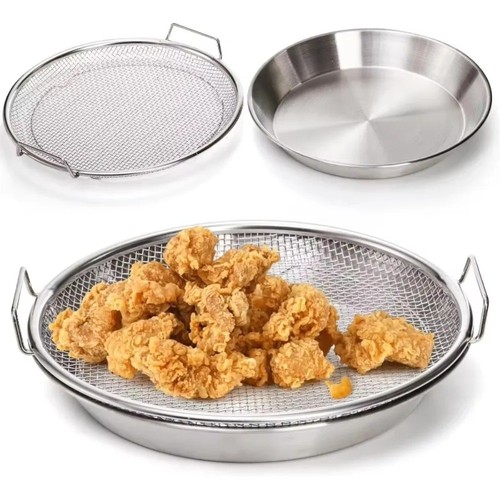 Stainless steel frying rack - frying,