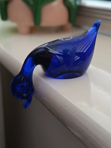 Murano small shelf glass duck - murano,