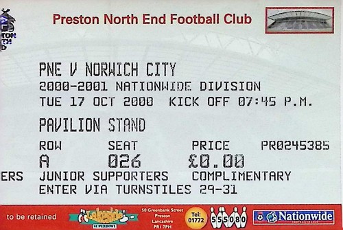 Preston north end norwich - preston, v