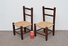 vintage wooden chairs childs chair small old wooden chairs x2 - FREE POSTAGE