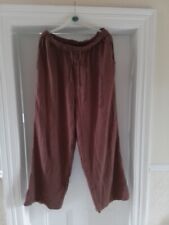 New Look Loose Pull On Crinkle Cotton Trousers Size 16? (18/20??)See Details 