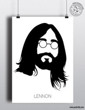 John Lennon (Beatles) - Minimal Posteritty Style Head Modern Minimal print Art