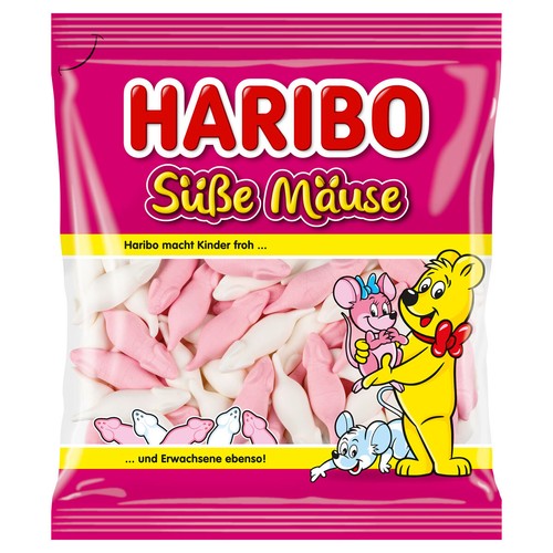 Haribo marshmellow sweet mice - marshmellow,