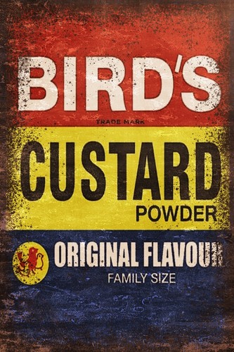 Bird custard powder advert - custard,