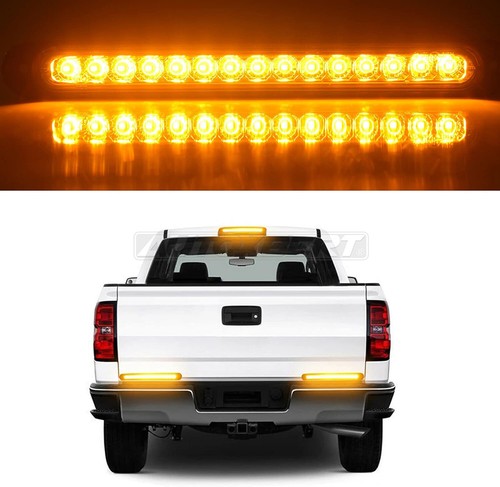 2pcs 25cm amber led - amber, trailer