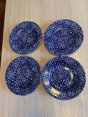 Burleigh blue calico - blue, plate