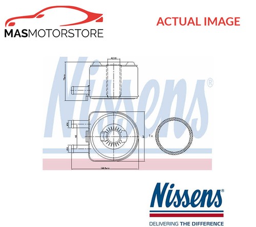 Engine oil cooler nissens - oil,