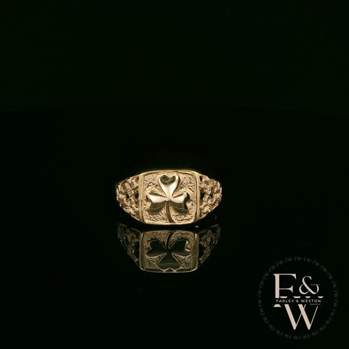 9ct gold signet - signet, ring