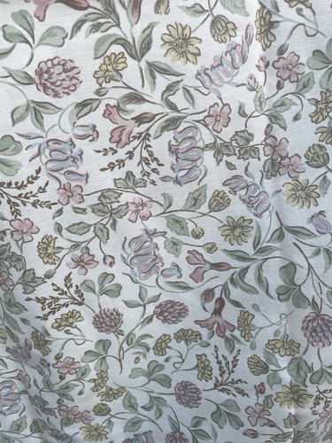 Pair vintage curtains flower - pair,