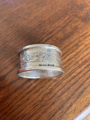 Solid silver napkin ring - solid,