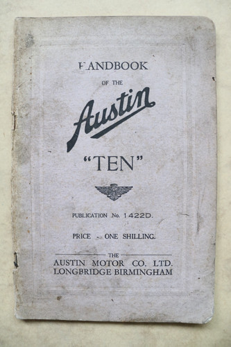 Austin ten handbook 1422d - austin,