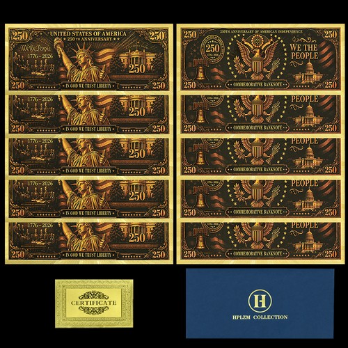 10pcs usa 250th anniversary - 250th,