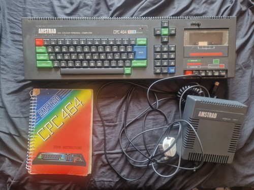 Amstrad cpc 464 computer with - cpc,
