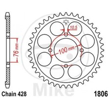 Crown 47 Teeth 428 Black