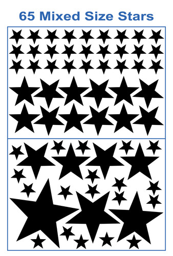 Star wall stickers - wall, mixed