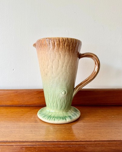 Vintage handmade brown ceramic - brown,
