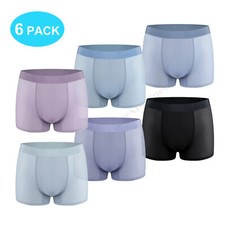 6 Pack Men's Ice Silk