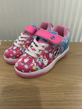 Girls Pink Unicorn Heelys Size 1 EU 33 Excellent Condition 