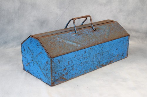 Vintage blue metal - vintage,