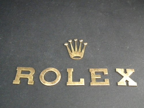 Brass rolex letters with - with,