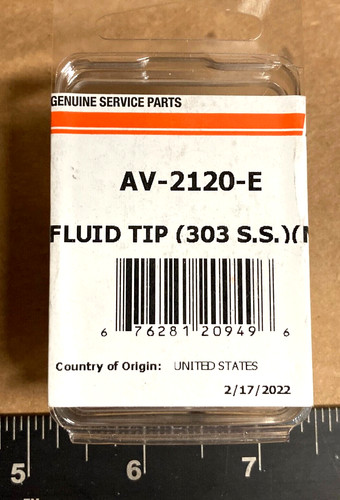 Devilbiss 2120 fluid - devilbiss, tip