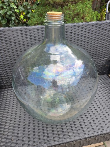 Large vintage glass carboy - large,