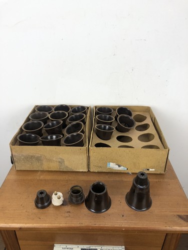 Bakelite pendant bulb holders - bakelite,
