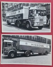 Leyland Buffalo, Higsons Brewery Rare Publicity Photos, x 2 ca 1973