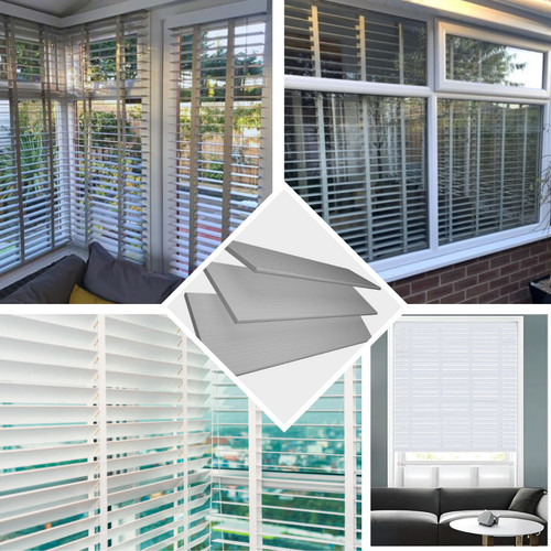 Faux wood venetian blinds - wood, 50mm