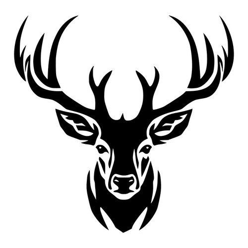Deer head antlers - 02, vinyl