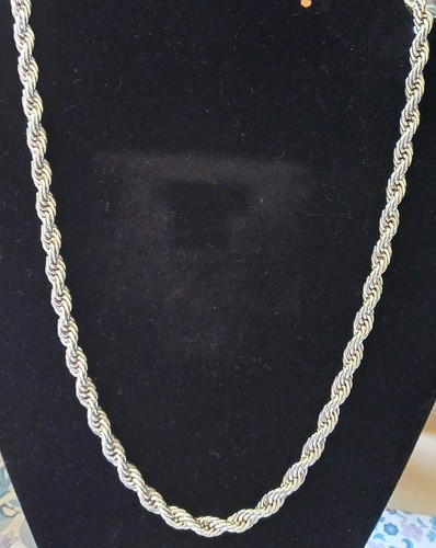Necklace chunky silver - -, silver-tone