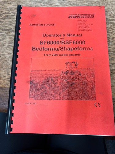 Grimme operator manual - grimme,