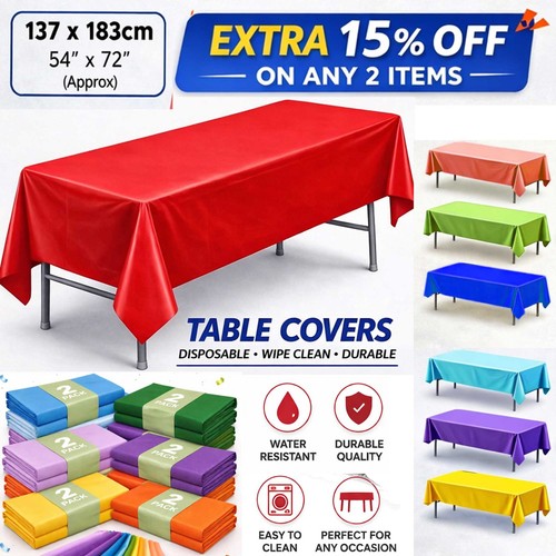 Wipe clean table - clean, cover