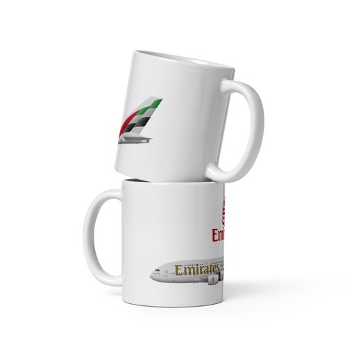 Emirates a380 aviation mug - emirates,
