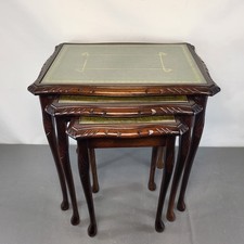 MAHOGANY NEST OF TABLES QUEEN