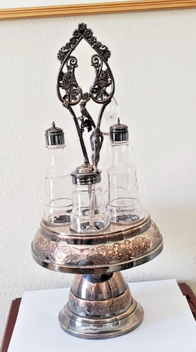 Antique quadruple silver plate - quadruple,