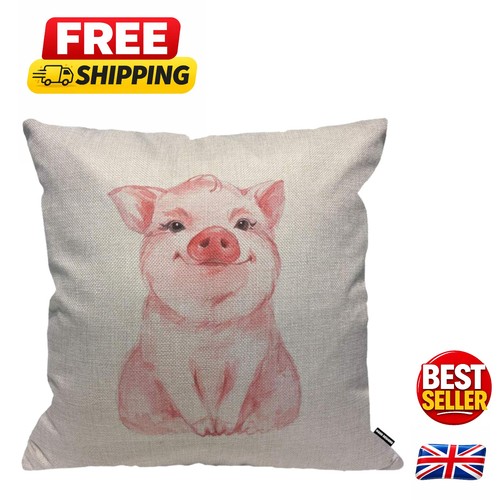Durable 18x18 watercolor pig - 18x18",