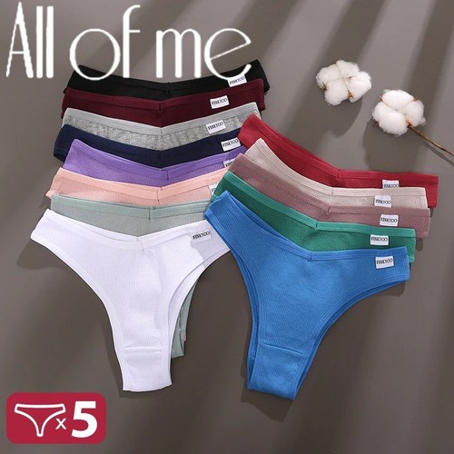 5pcs women cotton panties - cotton,