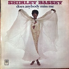 SHIRLEY BASSEY - DOES ANYBODY MISS ME 1969 UK LP UNITED ARTISTS UAS 29039 EX/EX