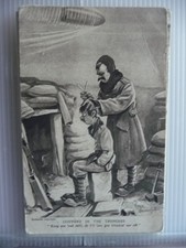 SS27 - 026 - Postcard by Bruce Bairnsfather - Old Bill - Trench humour WW1