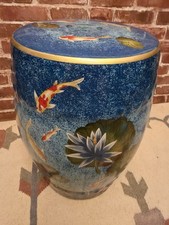 Blue Koi And Water Lily