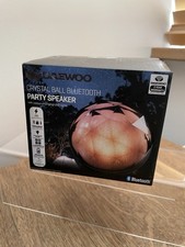 Daewoo Crystal Ball Bluetooth Speaker with LED Colour Changing Lights Disco 