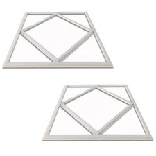 2x Ceiling Suspended Recessed Edge Lit Frame LED Panel White Light 600 x 600mm