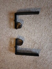 2x IKEA Betydlig Curtain Rod Bracket Mount Black 602.172.28 Pair