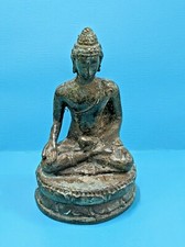 Rough cast bronze buddha - cast,