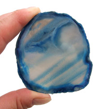 Blue Agate Geode Slice with