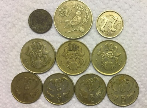 Coins from cyprus - coins, dated