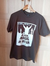 Black Magic In Britain T-shirt. Dark Chocolate Heavy Cotton. 180GSM. M