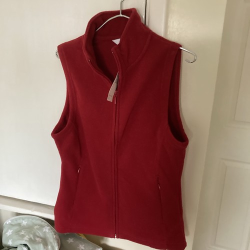 Red fleece body warmer size - fleece,